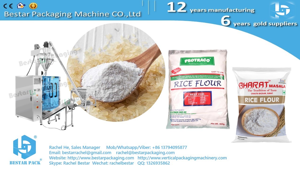 China Rice flour 1kg quad bag packaging machine BSTV-550DZ on sale