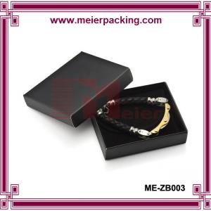 China Euro popular black coated paper jewelry gift box/Men bracelet paper box ME-ZB003 on sale