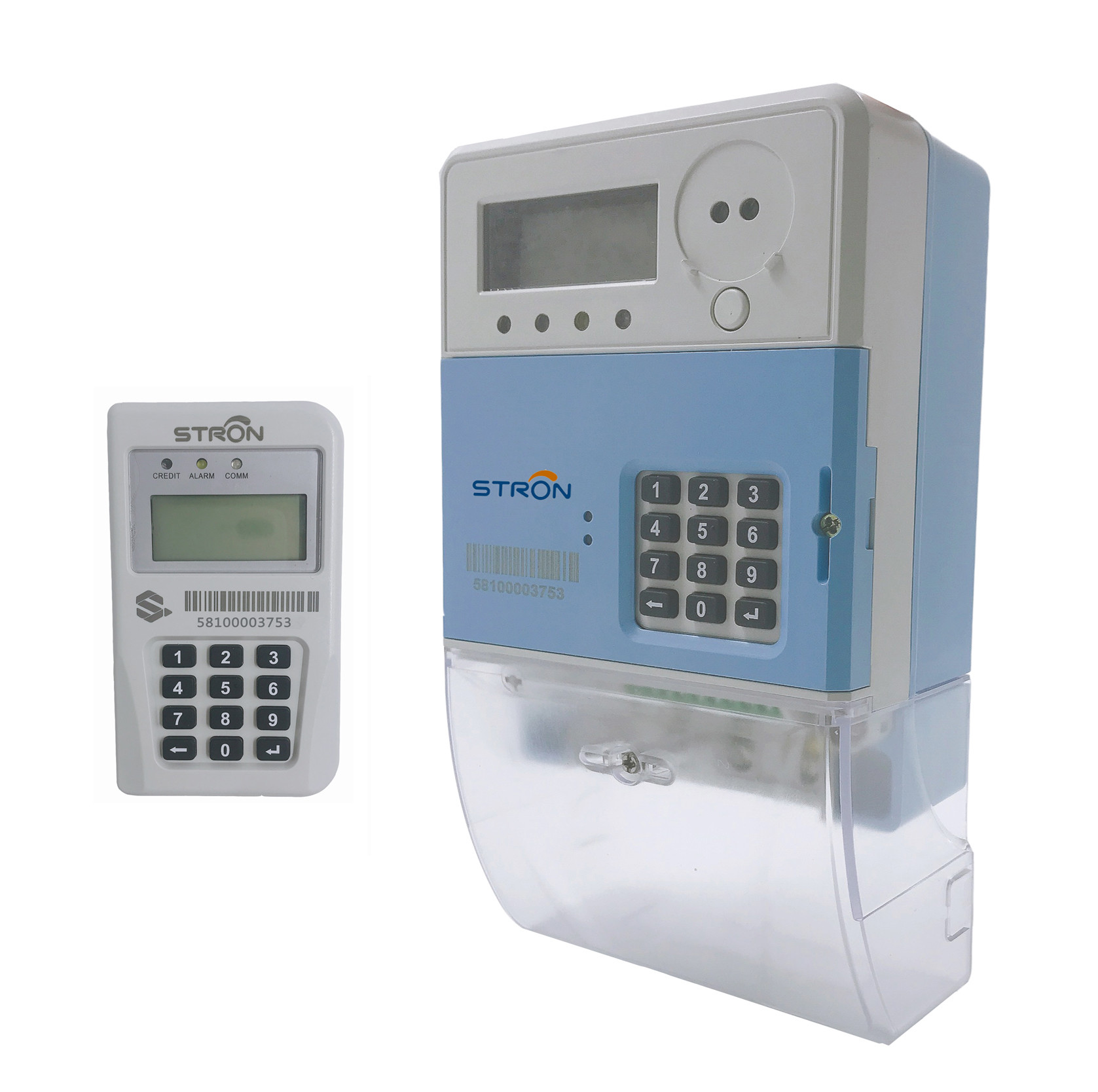 China IP54 Split Single Phase Energy Meter , 60HZ Pay As You Go Electric Meter on sale