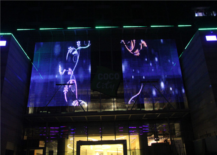Eco - Friendly Outdoor DMX LED Lighting Boards / P25 Full Color LED Video Display