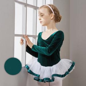 Best Children dance costumes girls velvet long-sleeved autumn uniforms children's ballet dance dress wholesale