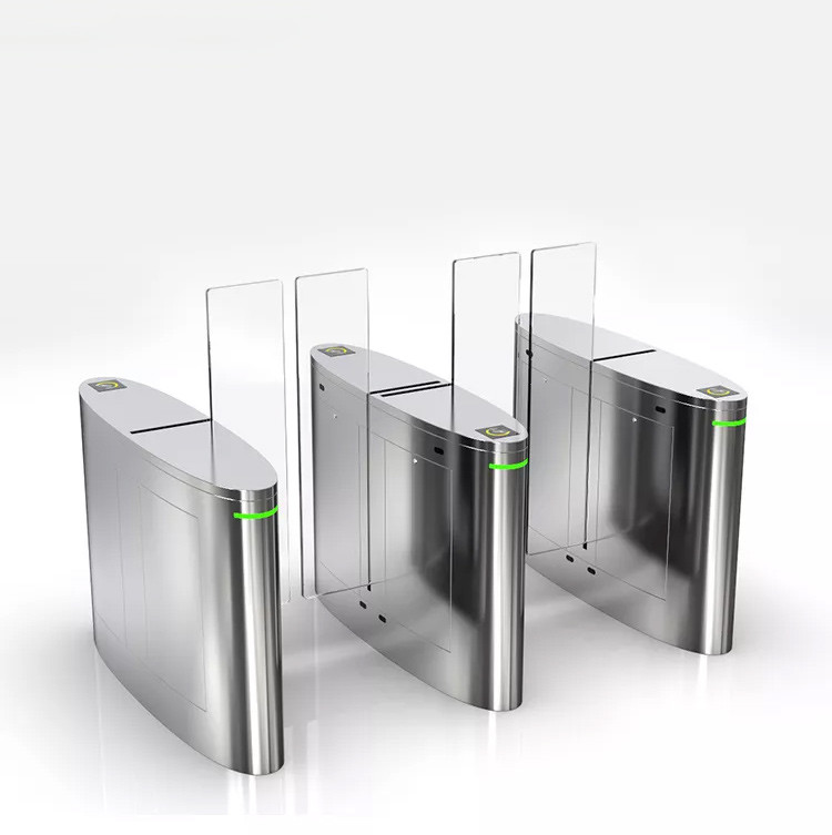 China High Security Access Control Turnstiles Pedestrian Entry Exit Optical Sliding Turnstile on sale