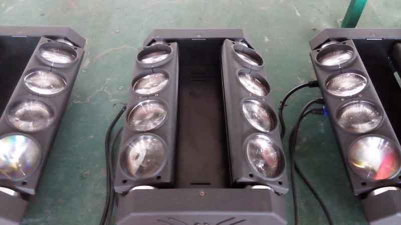 Best cheap dj lights 8x10watt 4in1 spider lite led wholesale