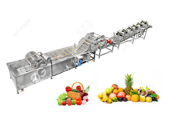 China Automatic Vegetable Washer Fruit Washer Machine Vegetable Washing Line on sale