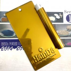 China Chrome Plating 24k Pure Gold Effect Double Coats Electrostatic Powder Coating For Luxury Furniture on sale