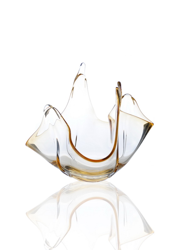 Best Custom Home Craft AMBER Decorators glass art pieces for hotel décor, KTV décor wholesale