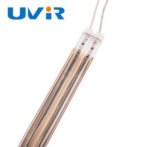 China 2500w 415v Gold-plated heating tube Medium wave straight infrared light on sale