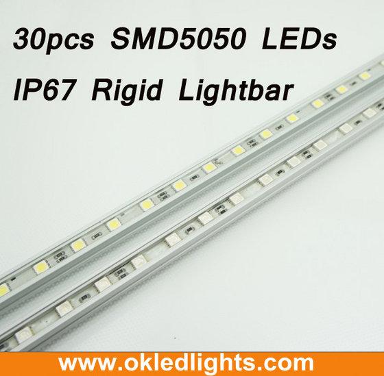 Cheap 30LEDs SMD5050 IP67Aluminum Shell Rigid LED Light Bar for sale