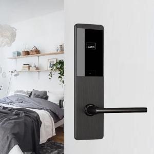 China Zinc Alloy S50 Wifi Door Lock With Handle MF1 Electronic Card Lock System on sale