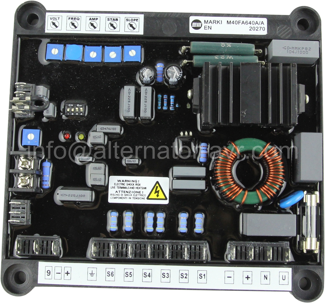 Marelli M40FA640A AVR Automatic Voltage Regulator for Brushless Generator