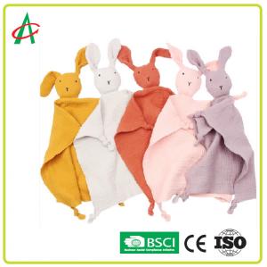 Best OEM Muslin Newborn Comforter Toy Organic Cotton Stuffed Animal wholesale