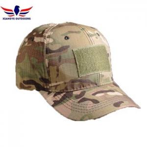 China 6 Panel Baseball Style USA Army Military Camo Hats American Flag Patch Cap on sale