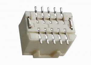 China Beige SMT Wire To Board Power Connector 10 Pin Header 1.0mm Pitch DIP Type on sale