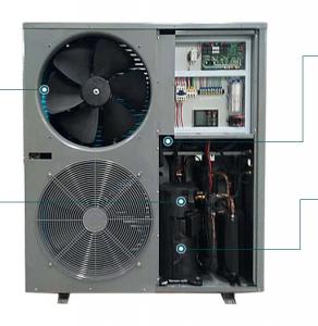 Best Commercial Heat Pump Systems 14.5KW All In One Heat Pump For Household Hot Water wholesale