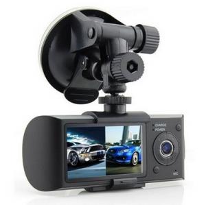China Multi Media G-Sensor Dual Lens Car DVR Recorders NTK 96632 Stereo Built-In , ROHS on sale
