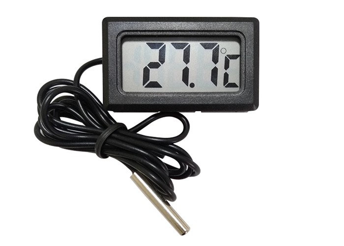 Best Mini Plastic Digital Freezer Thermometer , LCD Display Digital Cooler Thermometer wholesale