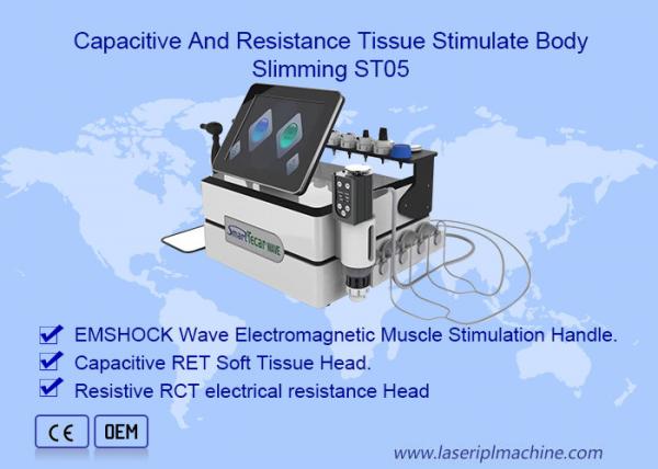 Cheap 3 In 1 Smart Tecar Pain Relief Physical Therapy Ems Shockwave Machine For ED Treatment for sale