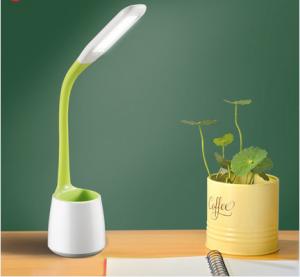 China 5W study led desk lamp , kids dimmable led table lamp with pen holder, desk reading light for students on sale