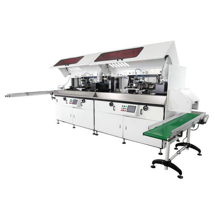 China OMRON PLC 70pcs/Min Screen Printing Press Equipment UV Silk Screen Printing Machine on sale