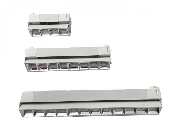 Cheap 80lm/W IP20 Linear LED Track Light , 6500K Adjustable Track Lighting White for sale
