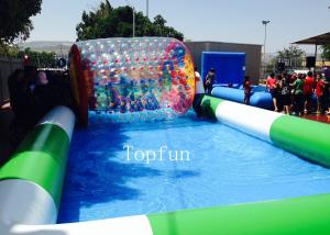 China Customized Commercial Inflatable Pool / Large Inflatable Swimming Pool For Water Roller Balls on sale