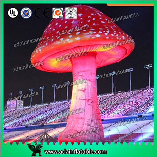 Best 3.5mH Ligthting Inflatable Mushroom Props Model Oxford Material For Event Decoration wholesale