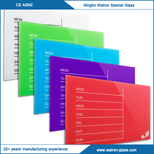 China Weekly Glass Magnetic Dry Erase Board on sale