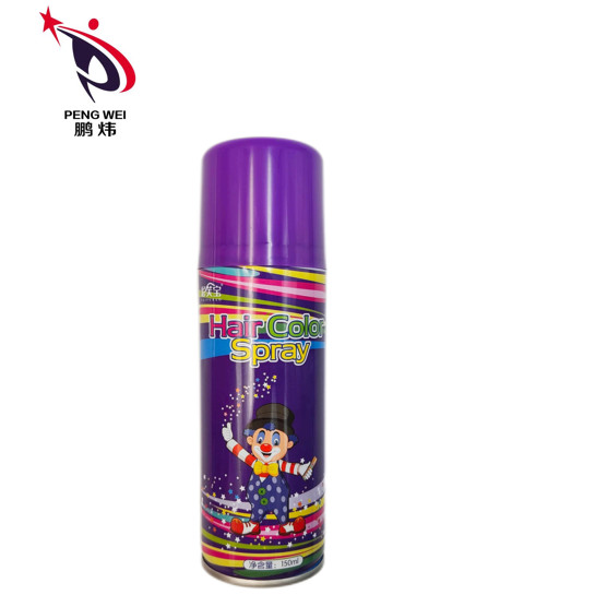 China Caifubao Temporary Hair Color Sprays Dye Purple Can Makeup Halloween 150ml on sale