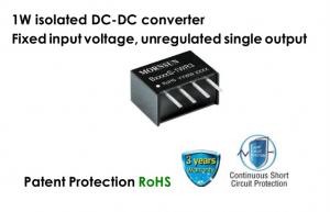 China Low Power Isolated Single Dc Dc Converter B03_S-1WR3 3.3VDC 1W Fixed Input Voltage on sale