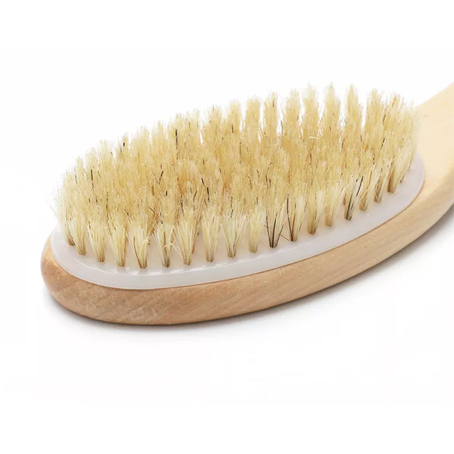 Best Bamboo Bristle Body Wash Tool 25cm Boar Bristle Brush wholesale