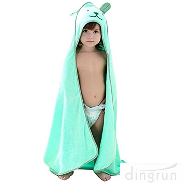 China Soft Baby Hooded Towel Bear Ear , Personalized Hooded Bath Towels For Kids  on sale