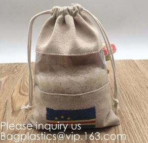China Drawstring Burlap Natrual Jute Sacks Jewelry Candy Pouch Christmas Wedding Party Favor Gift Bags on sale