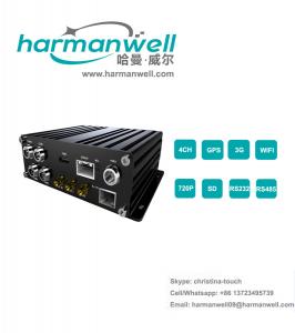 China Dual SD card H.264 Mobile 4-Channel DVR for Vehicles on sale