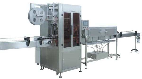 China automatic sleeve labeling machine for round plastic bottle that can equipped shrink tunnel oven on sale