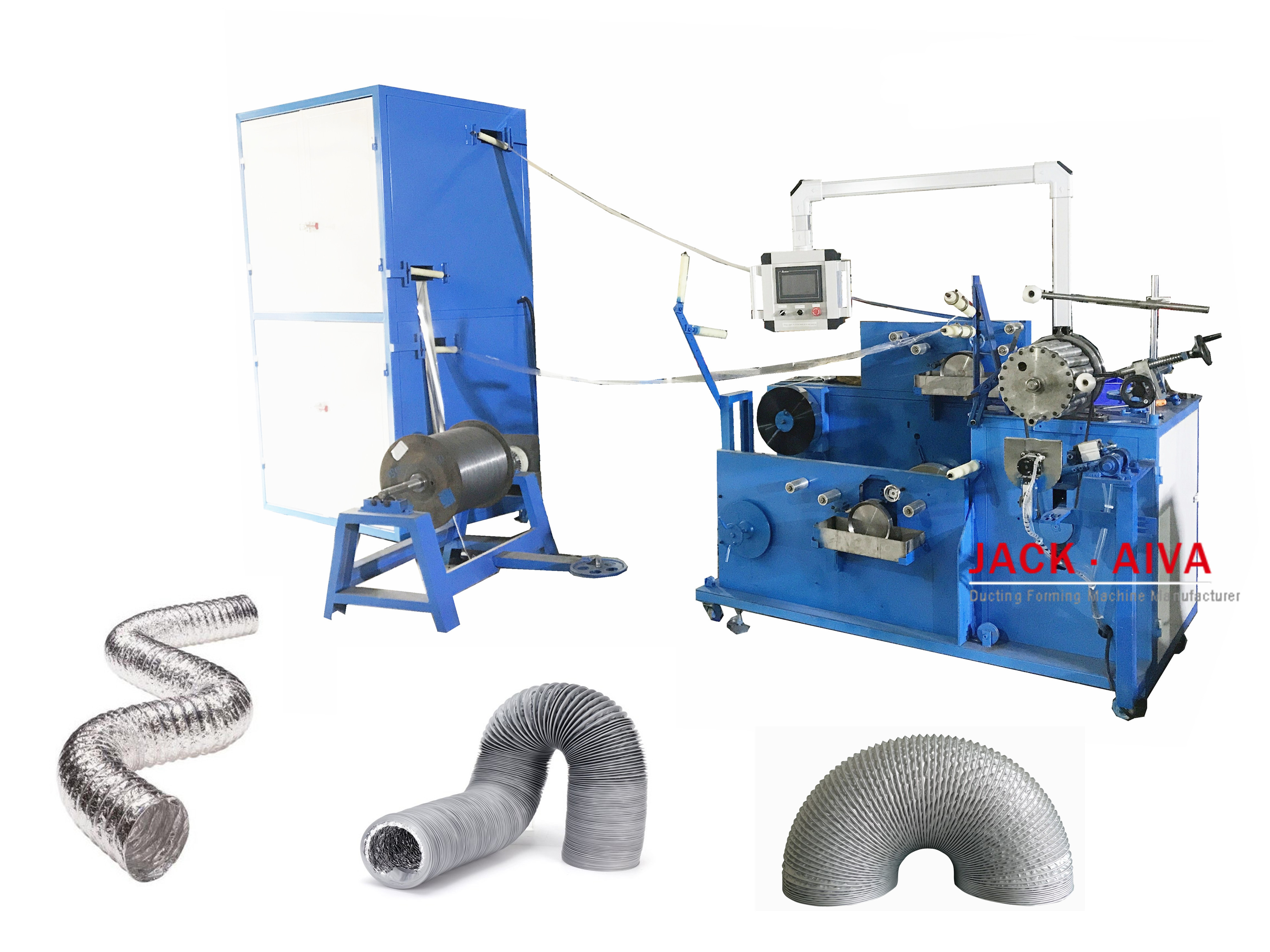 China Semi Rigid Aluminum Flexible Duct Making Machine on sale