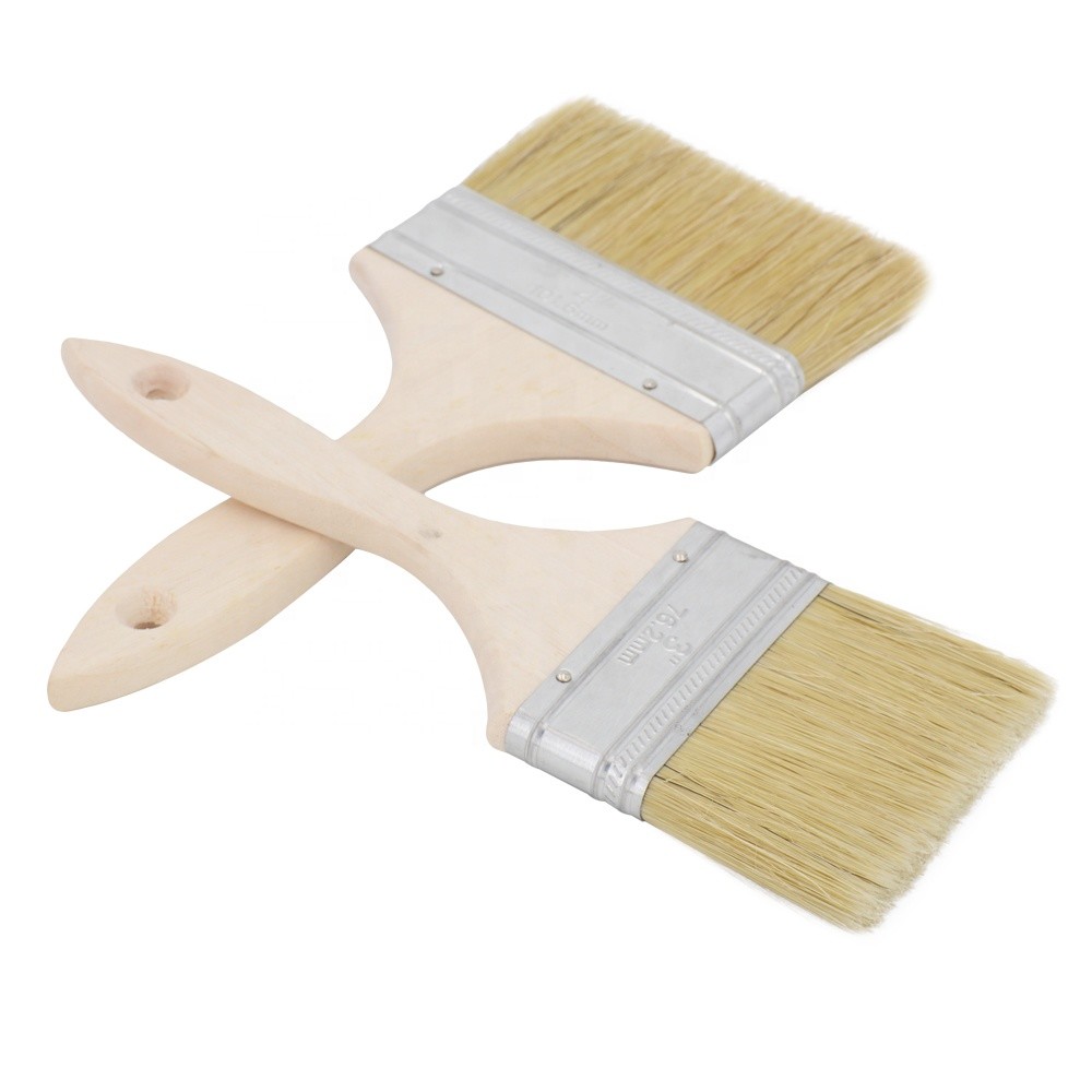 Best Wood Handle Natural Bristle Paint Brush Epoxy Glue For Decoration Painting wholesale