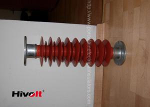 China Red Color Polymer Post Insulator , 46kv Post Insulator For Switch Gear Parts on sale