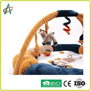 Best AZO Free bOA fabric Baby Gym Play Mat With Mini Plush Animal Toys wholesale