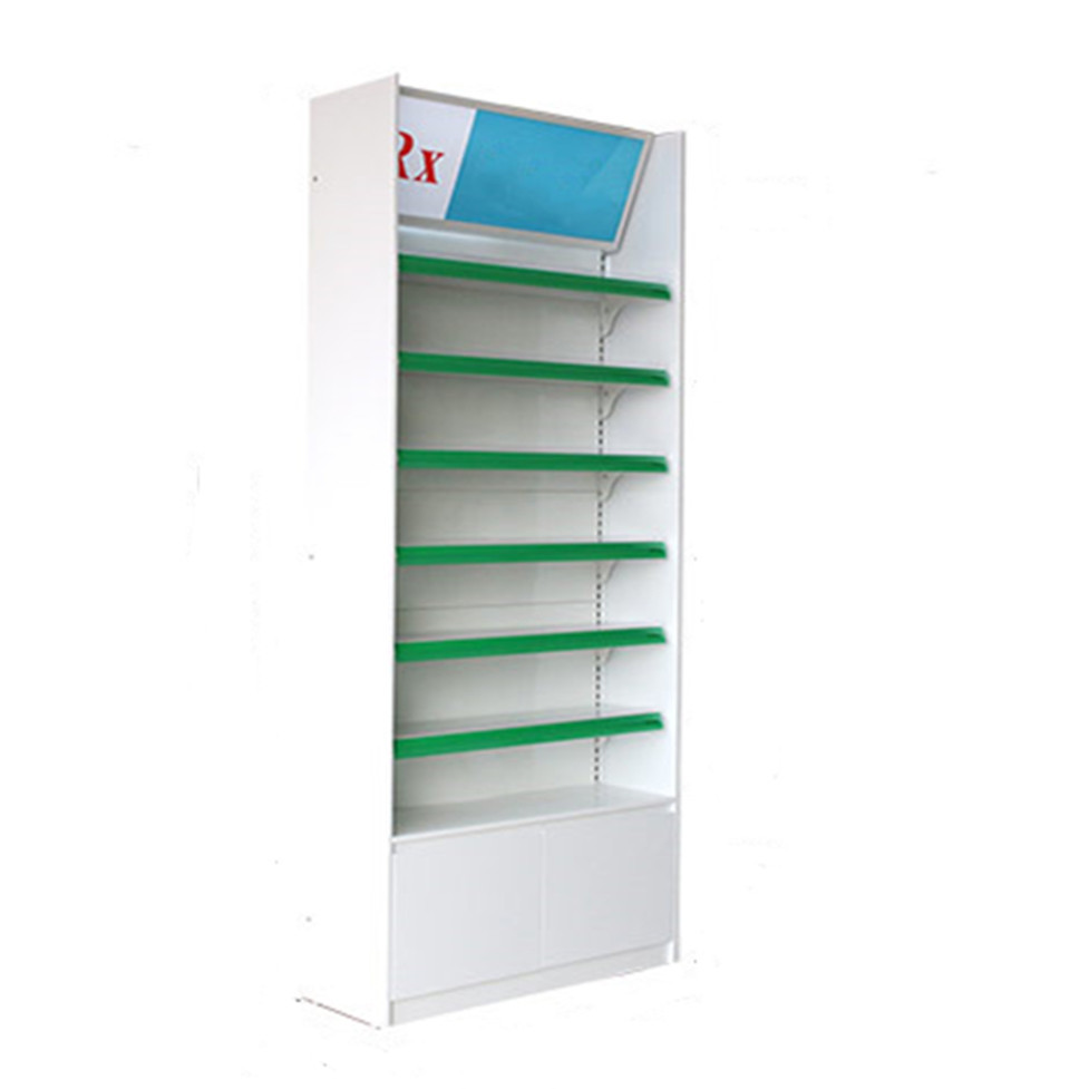 China Multifunctional Pharmacy Display Shelves Pharmacy Medical Shop Racks on sale