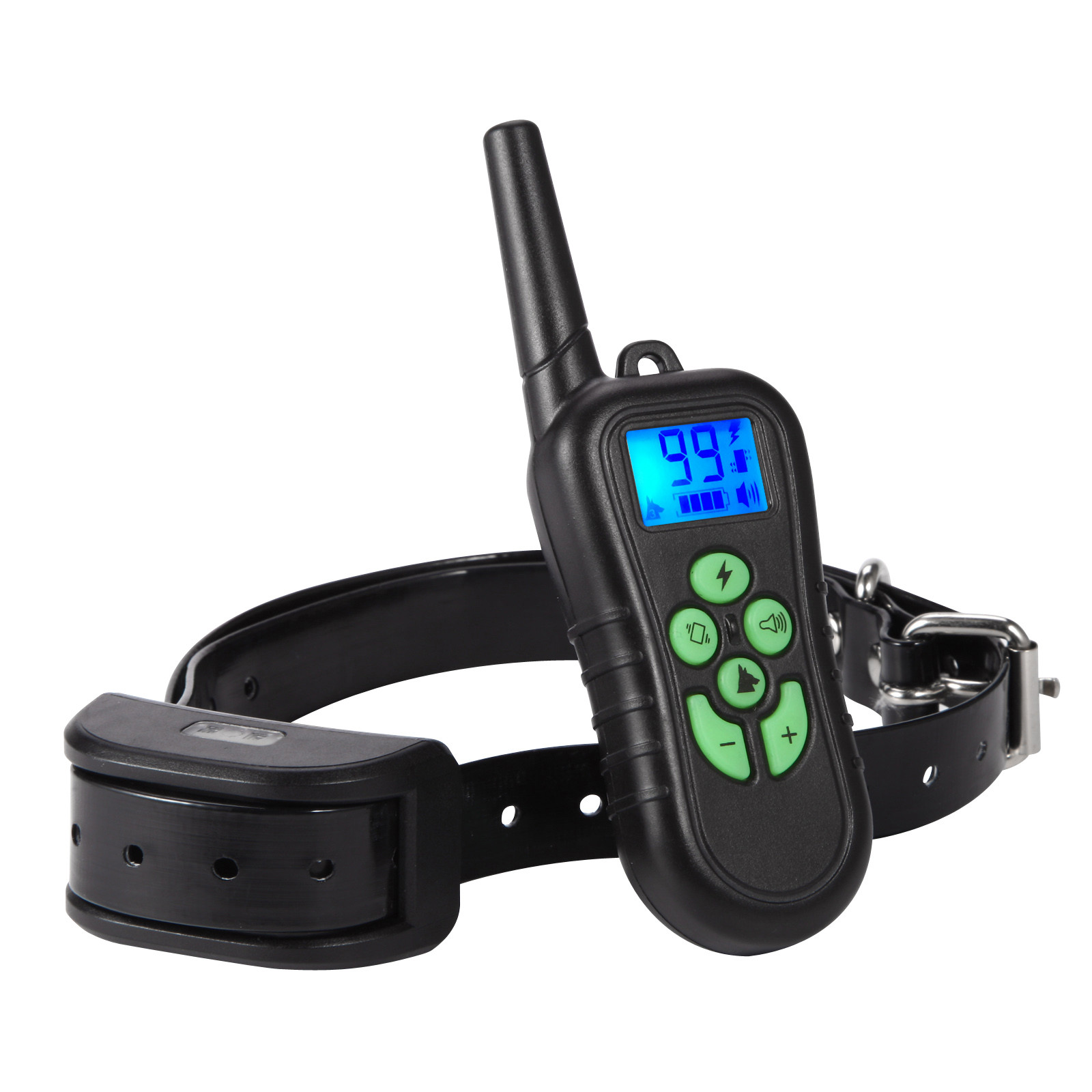 China Electric Pet Training Products Adjustable Vibration Shock Dog Training Collar With Remote 340g on sale