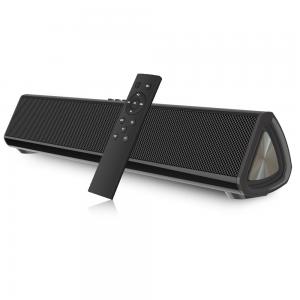 China Sleek Black 2.4GHz Wireless Home Theater Soundbar Remote Control Sound Bar on sale