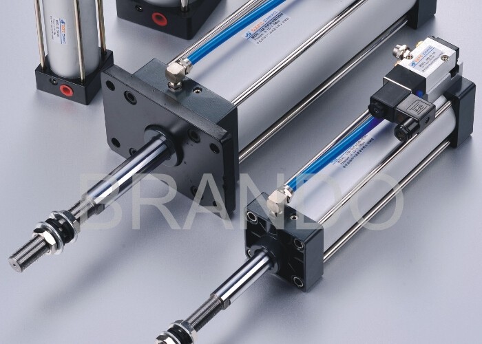 China Automation Micro Adjustable Stroke Pneumatic Cylinder 0.15 - 0.9 Mpa Working Pressure on sale