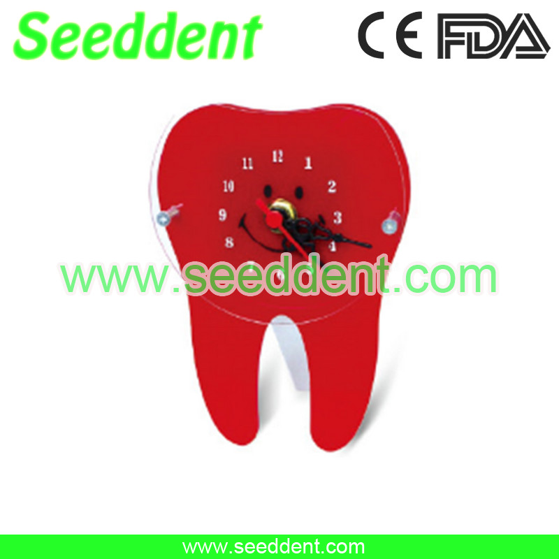 Best Tooth shape clock red wholesale