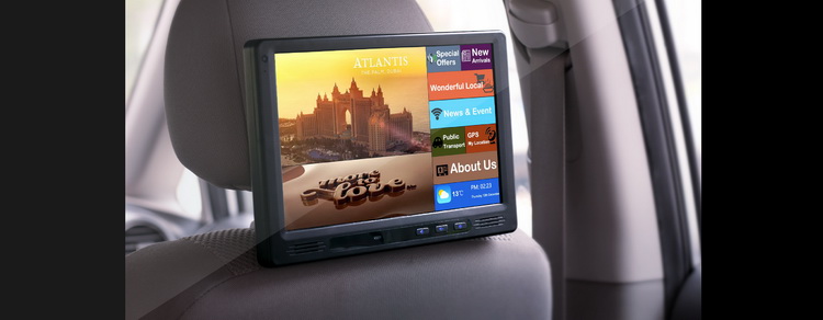 Taxi Tablet with Content Management System