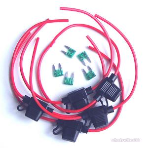 Best 14AWG Wire In-line Car Automotive Mini Blade Fuse Holder Fuseholder + 25A Fuse wholesale