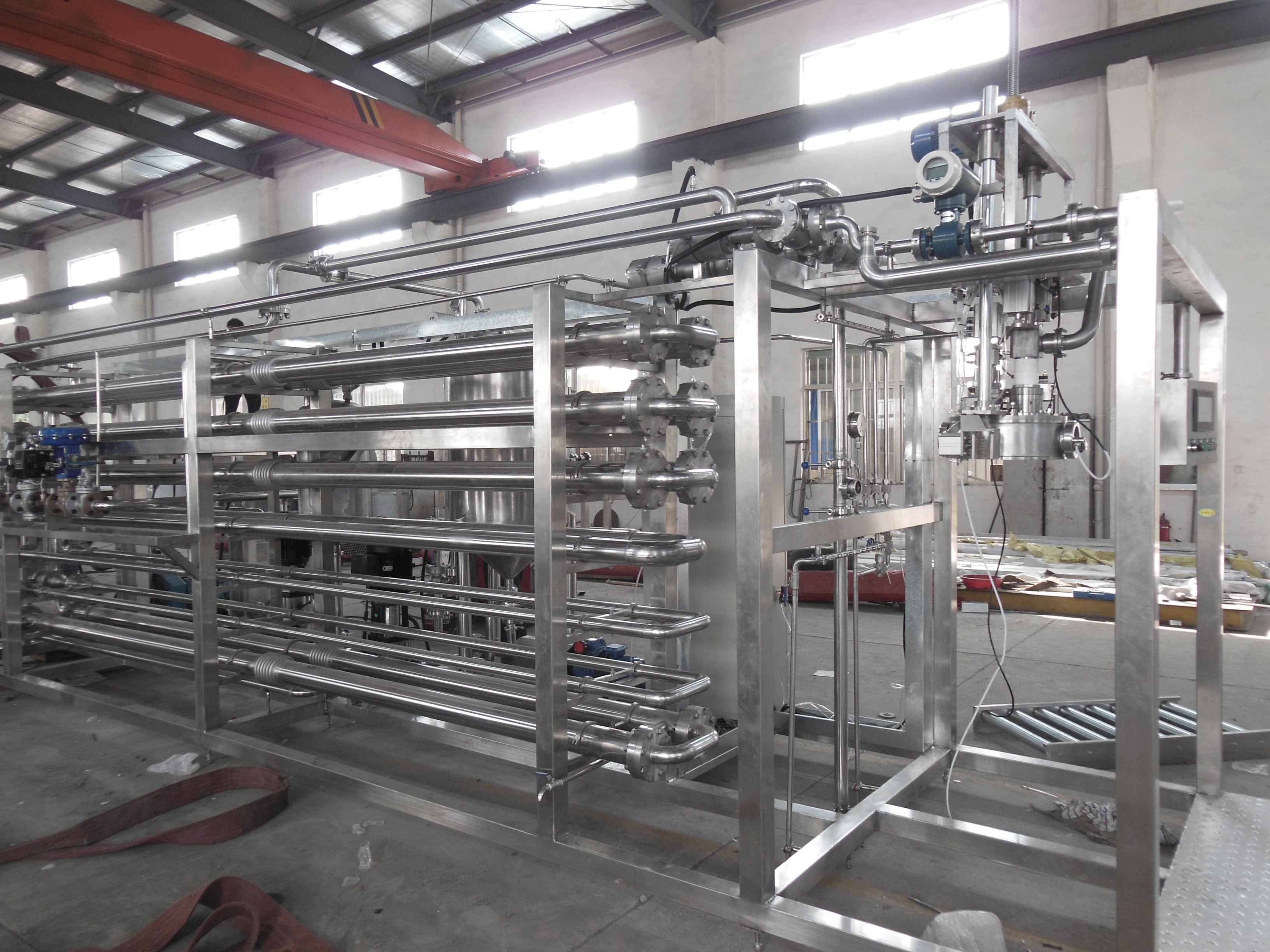 Best PLC Automatic Liquid Filling Machine With Tubular Or Tube In Tube Heat Exchanger wholesale