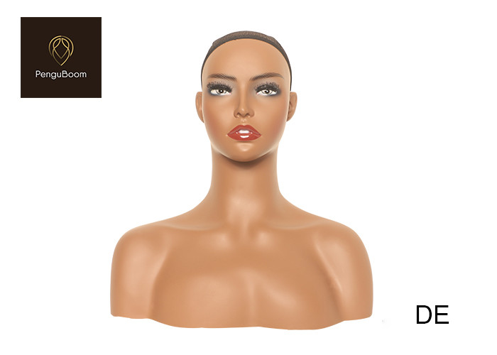 China Height 42cm Competition Mannequin Head With Shoulders Female on sale