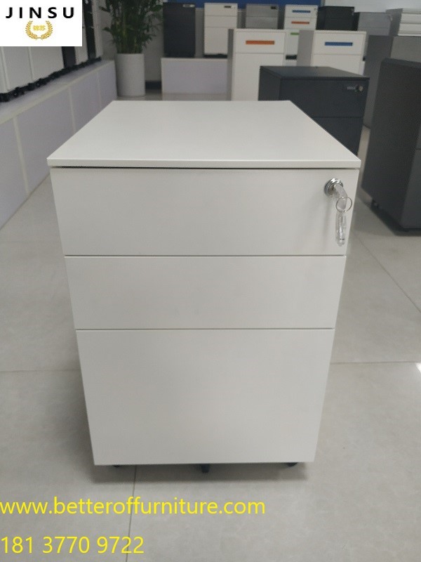 Cheap mobile cabinet/Metal Mobile Pedestal with folded lock for office desk workstation for sale