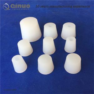 China Food Grade Lab Silicone Rubber Bung Stopper Small Rubber Plugs White Color on sale