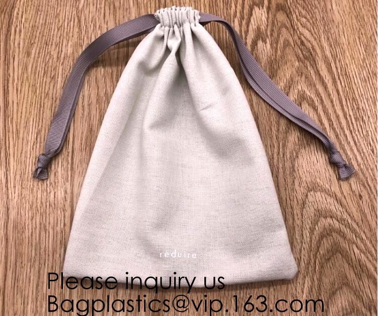 China Packs Cotton Muslin Bags with Drawstring, Natural Color,handle cotton eco friendly super strong great choice for daily u for sale